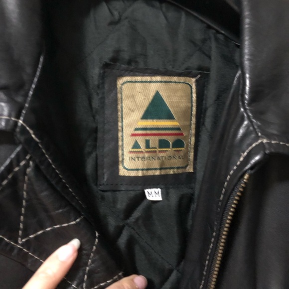 VINTAGE 80s Leather Jacket - Picture 5 of 9